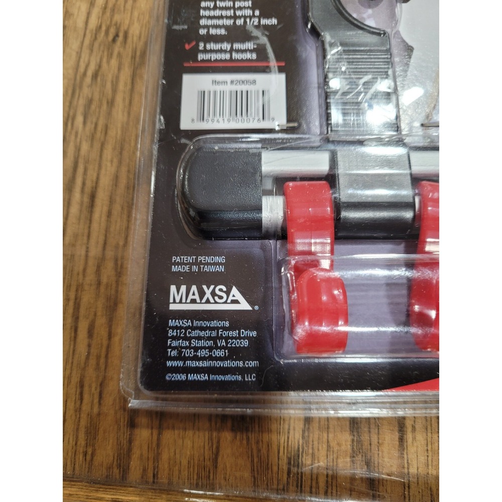 MAXSA Innovations 20058 Twin Hanger Multi-Purpose Hook for‎ Car - Picture 3 of 4